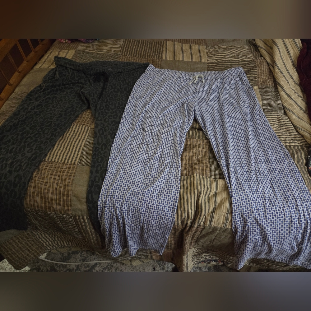 2 Pair Womens Pajama Pants